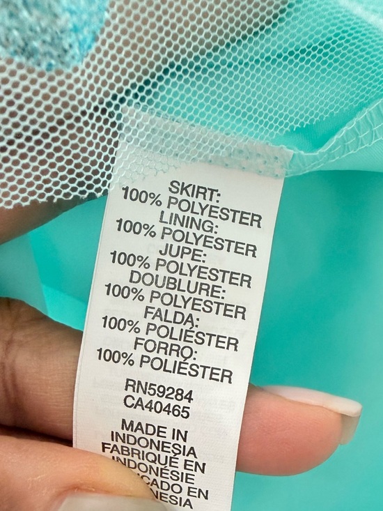 The Children’s Place Mint Blue Polka Dot Tulle Skirt -Girls Size M7/8 - Picture 4 of 4